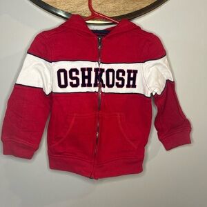 OshKosh B'gosh Red and White Kids Hoodie